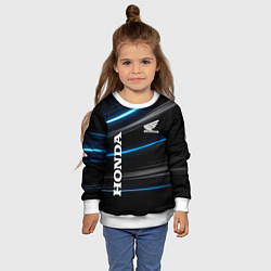 Свитшот детский Honda Хонда, цвет: 3D-белый — фото 2