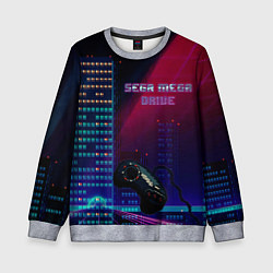 Свитшот детский SEGA MEGA DRIVE, цвет: 3D-меланж