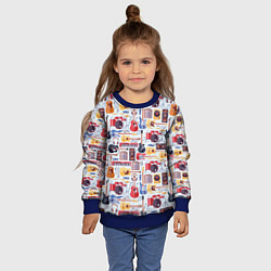 Свитшот детский Рок Музыкант, цвет: 3D-синий — фото 2