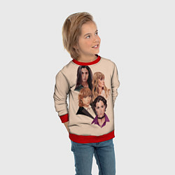 Свитшот детский Манескин арт, цвет: 3D-красный — фото 2