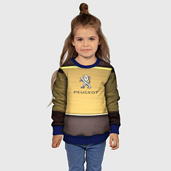 Свитшот детский Peugeot: Gold, цвет: 3D-синий — фото 2