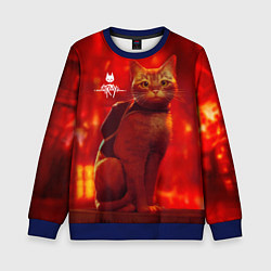 Свитшот детский The Stray, цвет: 3D-синий
