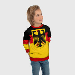 Свитшот детский Германия - Germany, цвет: 3D-красный — фото 2