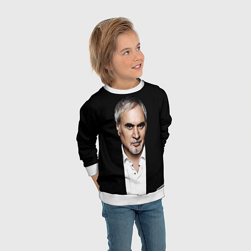 Детский свитшот МЕЛАДЗЕ НА ЧЕРНОМ ФОНЕ / 3D-Белый – фото 3