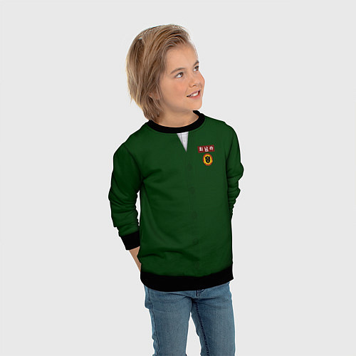 Детский свитшот Hyosan High School uniform / 3D-Черный – фото 3