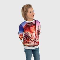 Свитшот детский Horizon Forbidden West game poster, цвет: 3D-белый — фото 2