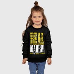 Свитшот детский Real Madrid Реал Мадрид, цвет: 3D-черный — фото 2