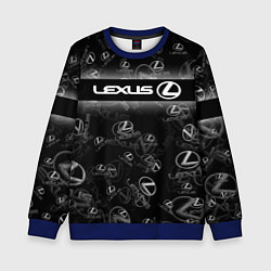 Свитшот детский LEXUS SPORT PATTERN, цвет: 3D-синий