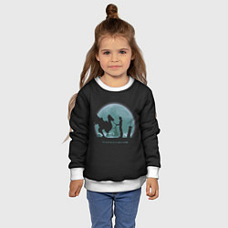 Свитшот детский Клауд и Чокобо, цвет: 3D-белый — фото 2