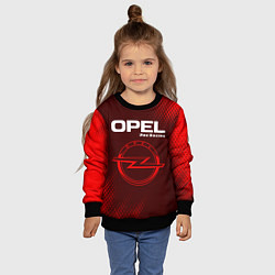 Свитшот детский OPEL Pro Racing - Абстракция, цвет: 3D-черный — фото 2
