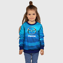 Свитшот детский Mazda мазда, цвет: 3D-синий — фото 2