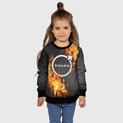 Свитшот детский VOLVO - огонь!, цвет: 3D-черный — фото 2