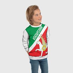 Свитшот детский Я татарский Татарстан, цвет: 3D-белый — фото 2