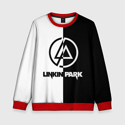 Свитшот детский Linkin Park ЧБ, цвет: 3D-красный