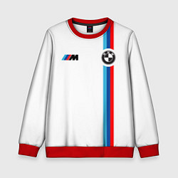 Свитшот детский БМВ 3 STRIPE BMW WHITE, цвет: 3D-красный