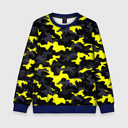 Свитшот детский Black Camo, цвет: 3D-синий