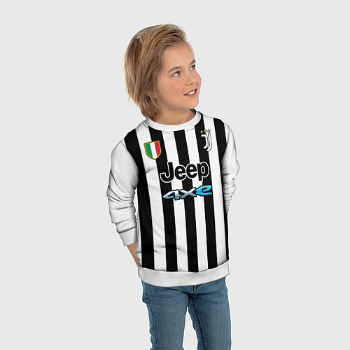 Детский свитшот ВЛАХОВИЧ ЮВЕНТУС VLAHOVIC JUVENTUS / 3D-Белый – фото 3