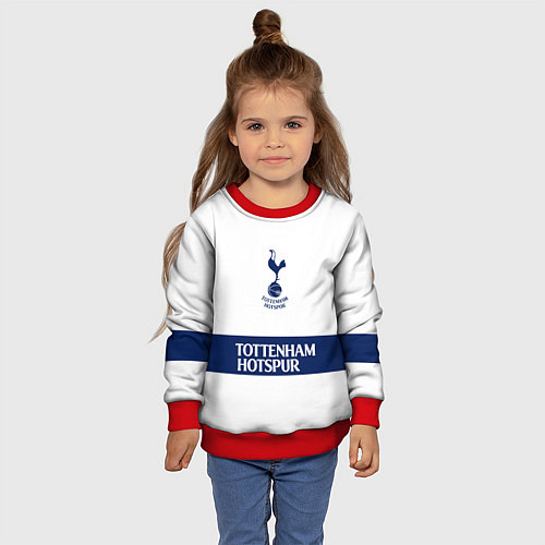 Детский свитшот Tottenham Тоттенхэм / 3D-Красный – фото 4