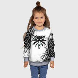 Свитшот детский THE WITCHER ГЛИТЧ ЛОГО, цвет: 3D-меланж — фото 2