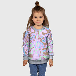 Свитшот детский Аромат капучино, цвет: 3D-меланж — фото 2