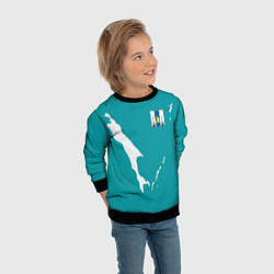 Свитшот детский Сахалин герб, цвет: 3D-черный — фото 2