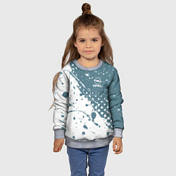 Свитшот детский OPEL брызги, цвет: 3D-меланж — фото 2