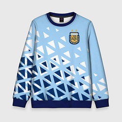 Свитшот детский Сборная Аргентины футбол, цвет: 3D-синий