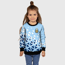 Свитшот детский Сборная Аргентины футбол, цвет: 3D-черный — фото 2