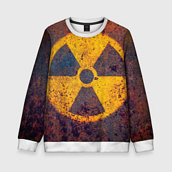 Свитшот детский Радиактивно!, цвет: 3D-белый