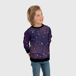 Свитшот детский Звездное ночное небо Галактика Космос, цвет: 3D-черный — фото 2