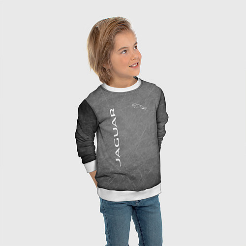 Детский свитшот ЯГУАР / 3D-Белый – фото 3