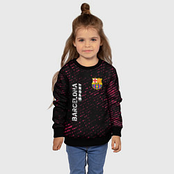 Свитшот детский БАРСЕЛОНА Barcelona Sport - Потертости, цвет: 3D-черный — фото 2