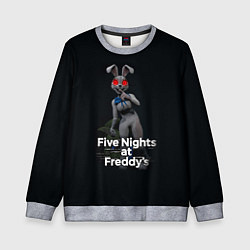 Свитшот детский Five Nights at Freddys: Security Breach - кролик В, цвет: 3D-меланж