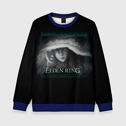 Свитшот детский Elden Ring: Ведьма, цвет: 3D-синий