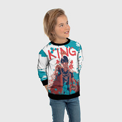 Свитшот детский Король Тобио, цвет: 3D-черный — фото 2