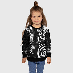Свитшот детский ТОКИЙСКИЕ МСТИТЕЛИ - БРЫЗГИ КРАСКИ, цвет: 3D-черный — фото 2