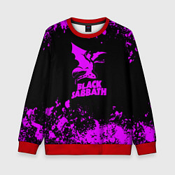 Свитшот детский Black Sabbath metal, цвет: 3D-красный