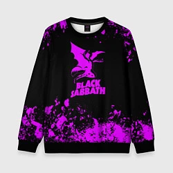 Свитшот детский Black Sabbath metal, цвет: 3D-черный