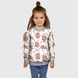 Свитшот детский Волшебный мопс, цвет: 3D-меланж — фото 2