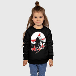 Свитшот детский Алиса рок группа, цвет: 3D-черный — фото 2