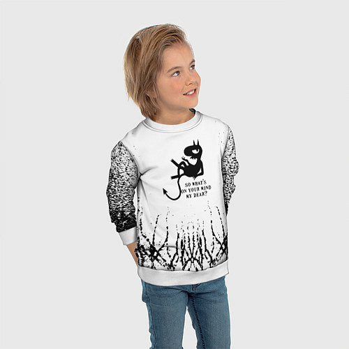 Детский свитшот DISENCHANTMENT LUCI / 3D-Белый – фото 3