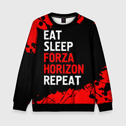 Детский свитшот Eat Sleep Forza Horizon Repeat Краска
