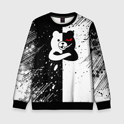 Свитшот детский Monokuma брызги, цвет: 3D-черный