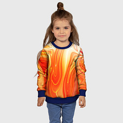 Свитшот детский Карамельная нуга Гранж, цвет: 3D-синий — фото 2