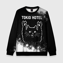 Свитшот детский Tokio Hotel Rock Cat, цвет: 3D-черный