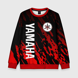 Свитшот детский Yamaha - Красные пятна, цвет: 3D-красный
