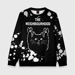 Свитшот детский The Neighbourhood Rock Cat, цвет: 3D-черный