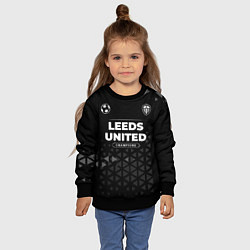 Свитшот детский Leeds United Форма Champions, цвет: 3D-черный — фото 2