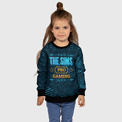 Свитшот детский The Sims Gaming PRO, цвет: 3D-черный — фото 2