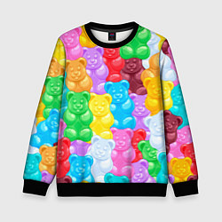 Детский свитшот Мармеладные мишки разноцветные